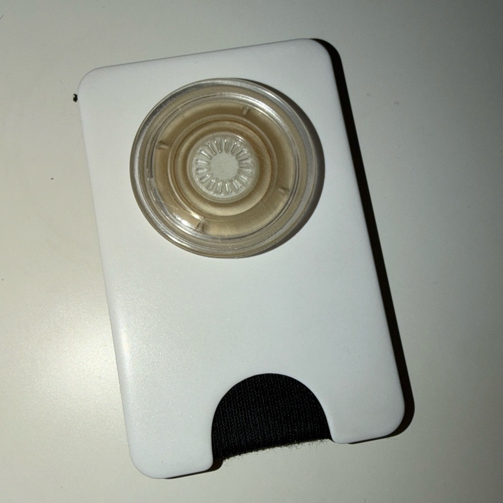 White Phone Case with Card Holder and Grip - Picture 6 of 10